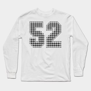 Plaid Number - 52 - Dark Long Sleeve T-Shirt